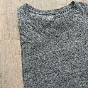 J.Crew Dusty Grey V-Neck Shirt Size M